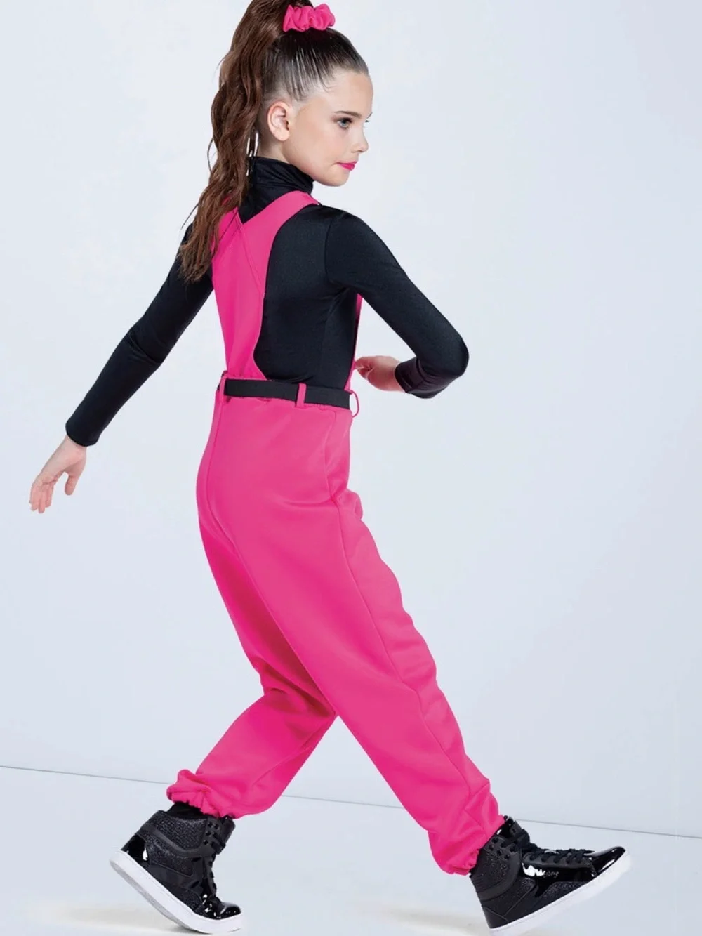 Weissman Jumpin’ Jumpin’ Pink Overalls Dance Costume Child Large L